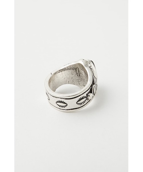 MOUSSY(マウジー)の「STONE リング(リング・レディース・ブラック/オレンジ・FREE)」の5枚目の写真