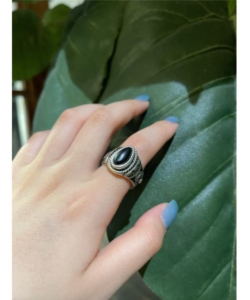 MOUSSY(マウジー)の「STONE リング(リング・レディース・ブラック/オレンジ・FREE)」の16枚目の写真