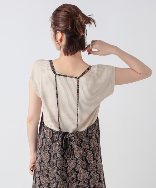 RIVE DROITE（リヴドロワ）の「ペイズリーシフォンキャミワンピース（ワンピース・レディース・ブラック/グリーン・FREE）」の18枚目の写真