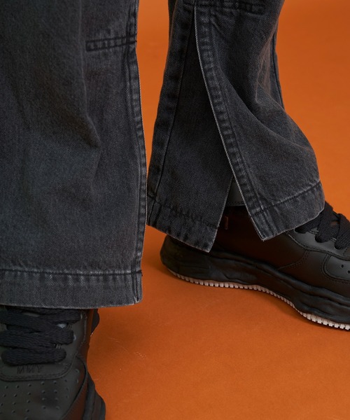 LiNoH(リノー)の「ベルテッドデニムパンツ/BELTED DENIM PANTS(デニムパンツ・メンズ・ブラック・1/2)」の18枚目の写真
