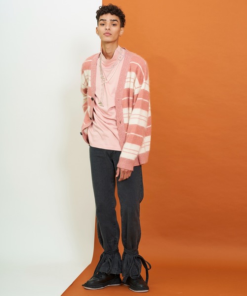LiNoH(リノー)の「ベルテッドデニムパンツ/BELTED DENIM PANTS(デニムパンツ・メンズ・ブラック・1/2)」の10枚目の写真
