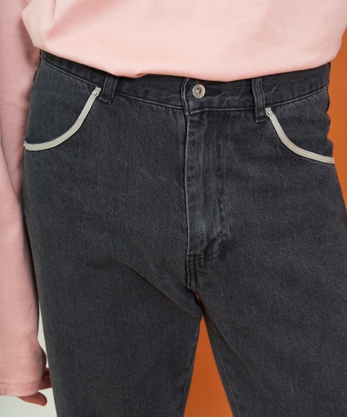 LiNoH(リノー)の「ベルテッドデニムパンツ/BELTED DENIM PANTS(デニムパンツ・メンズ・ブラック・1/2)」の16枚目の写真