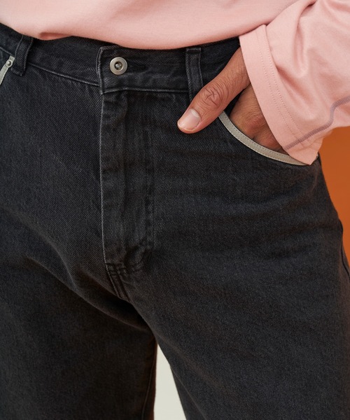 LiNoH(リノー)の「ベルテッドデニムパンツ/BELTED DENIM PANTS(デニムパンツ・メンズ・ブラック・1/2)」の17枚目の写真