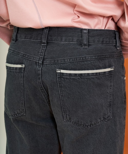 LiNoH(リノー)の「ベルテッドデニムパンツ/BELTED DENIM PANTS(デニムパンツ・メンズ・ブラック・1/2)」の21枚目の写真
