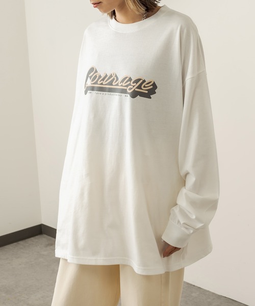 RASVOA(ラスボア)の「Old ロゴロンT(Tシャツ/カットソー・レディース・ブラック/ベージュ/ブルー・FREE)」の11枚目の写真