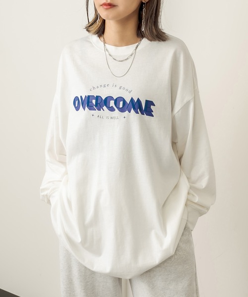 RASVOA(ラスボア)の「Old ロゴロンT(Tシャツ/カットソー・レディース・ブラック/ベージュ/ブルー・FREE)」の5枚目の写真