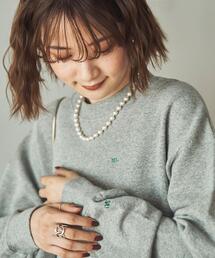 coen | 【WEB限定】定番のUSAコットン使用。チビ刺繍裏毛スウェット＃(スウェット)