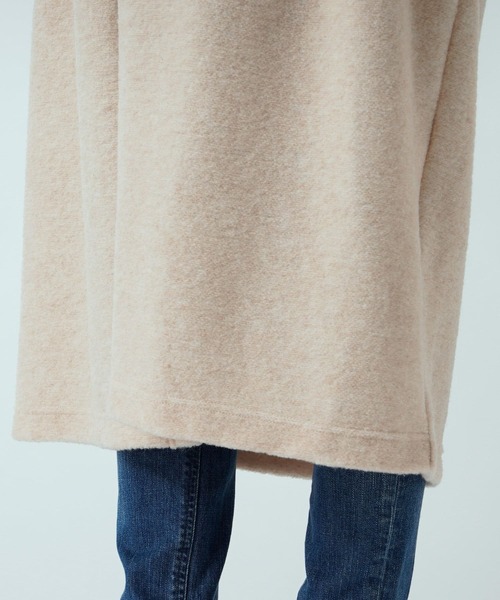 RIVE DROITE(リヴドロワ)の「大人の優雅さを引き出す イタリアンスライバーガウンコート(ノーカラージャケット・レディース・チャコールグレー/ライトベージュ/オフホワイト・FREE)」の4枚目の写真