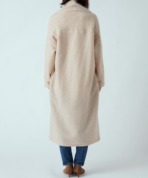 RIVE DROITE(リヴドロワ)の「大人の優雅さを引き出す イタリアンスライバーガウンコート(ノーカラージャケット・レディース・チャコールグレー/ライトベージュ/オフホワイト・FREE)」の9枚目の写真