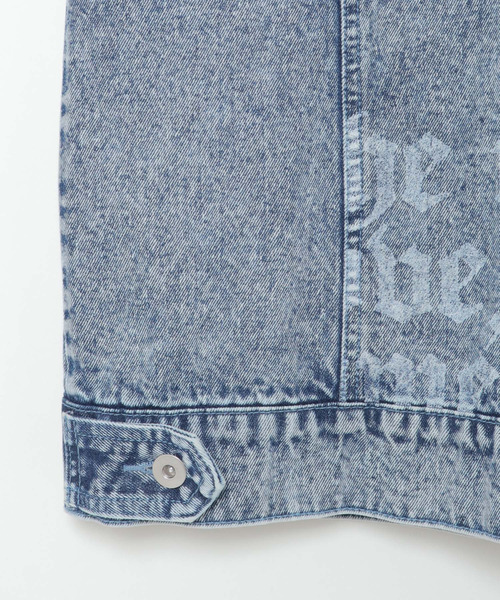 VENCEEXCHANGE（ヴァンスエクスチェンジ）の「プリントGジャン（デニムジャケット・メンズ・ブラック/ブルー・M/L）」の10枚目の写真