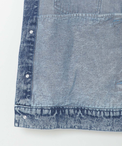 VENCEEXCHANGE（ヴァンスエクスチェンジ）の「プリントGジャン（デニムジャケット・メンズ・ブラック/ブルー・M/L）」の5枚目の写真