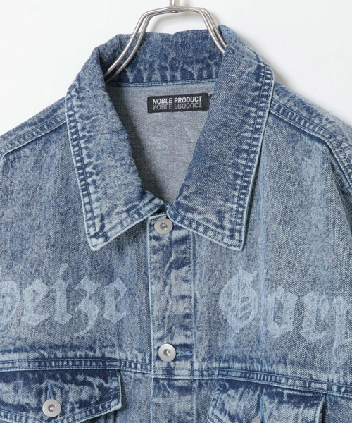 VENCEEXCHANGE（ヴァンスエクスチェンジ）の「プリントGジャン（デニムジャケット・メンズ・ブラック/ブルー・M/L）」の9枚目の写真