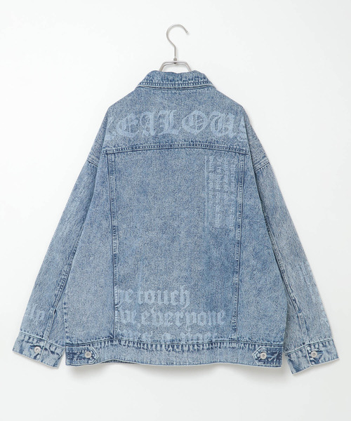 VENCEEXCHANGE（ヴァンスエクスチェンジ）の「プリントGジャン（デニムジャケット・メンズ・ブラック/ブルー・M/L）」の4枚目の写真