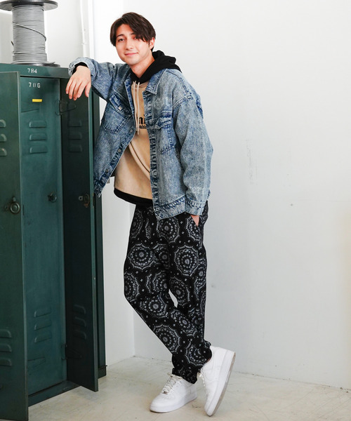 VENCEEXCHANGE（ヴァンスエクスチェンジ）の「プリントGジャン（デニムジャケット・メンズ・ブラック/ブルー・M/L）」の15枚目の写真