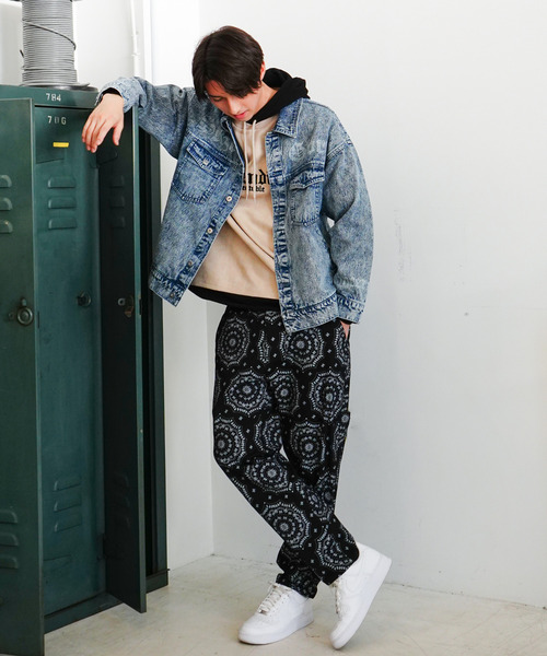 VENCEEXCHANGE（ヴァンスエクスチェンジ）の「プリントGジャン（デニムジャケット・メンズ・ブラック/ブルー・M/L）」の16枚目の写真