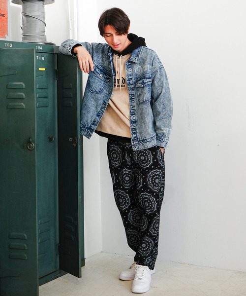 VENCEEXCHANGE（ヴァンスエクスチェンジ）の「プリントGジャン（デニムジャケット・メンズ・ブラック/ブルー・M/L）」の17枚目の写真