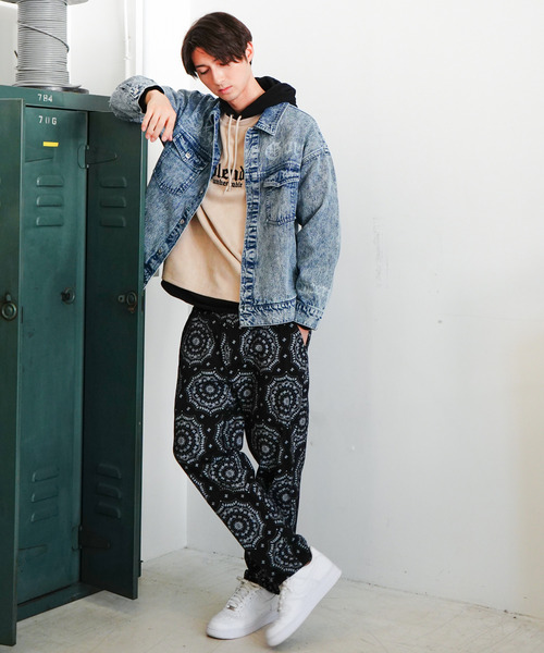 VENCEEXCHANGE（ヴァンスエクスチェンジ）の「プリントGジャン（デニムジャケット・メンズ・ブラック/ブルー・M/L）」の21枚目の写真