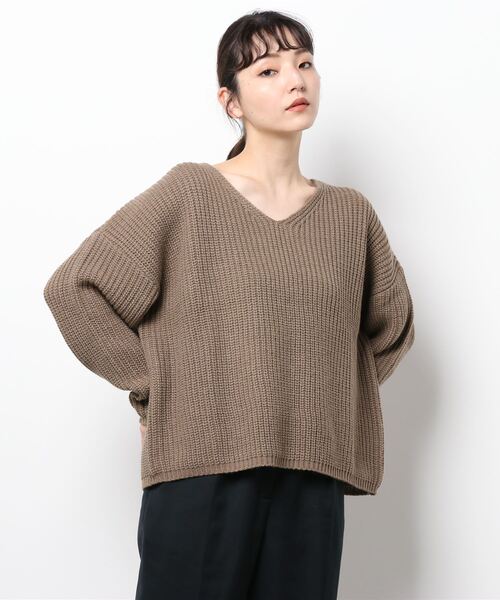 H/B VNECK KNIT/Vネックニット