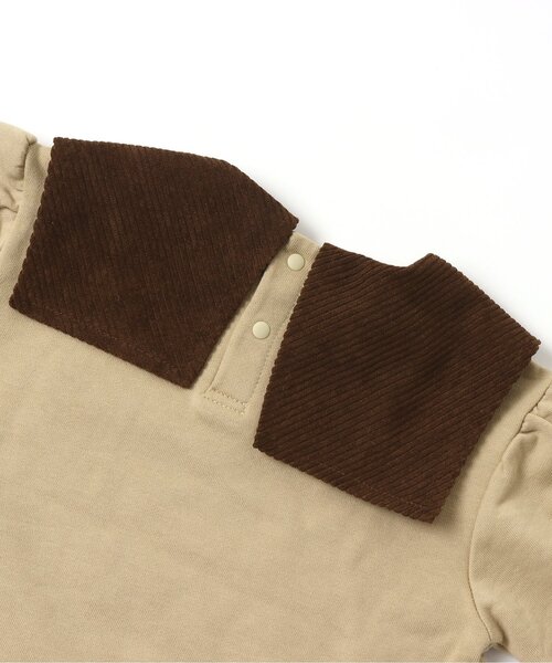 apres les cours（アプレレクール）の「WEB限定 フラワー刺繍衿付きトレーナー（スウェット・キッズ・アイボリー/キャメル・90/100/110/120/80/130）」の12枚目の写真