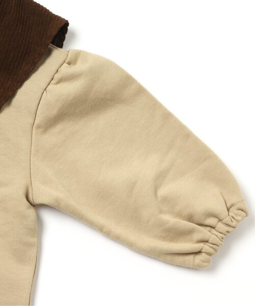 apres les cours（アプレレクール）の「WEB限定 フラワー刺繍衿付きトレーナー（スウェット・キッズ・アイボリー/キャメル・90/100/110/120/80/130）」の15枚目の写真