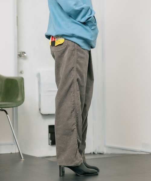 Lee（リー）の「Lee/リー PAINTER EASY PANTS コーデュロイパンツ ブランドパッチ ストレッチ イージーパンツ（その他パンツ・メンズ・チャコールグレー/マスタード/ブラック/ブラウン・M/L/XL）」の17枚目の写真