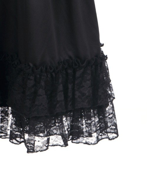 axes femme（アクシーズファム）の「レースフリルミディペチＳＫ（スカート・レディース・ホワイト/ブラック/キナリ・MEDIUM）」の7枚目の写真