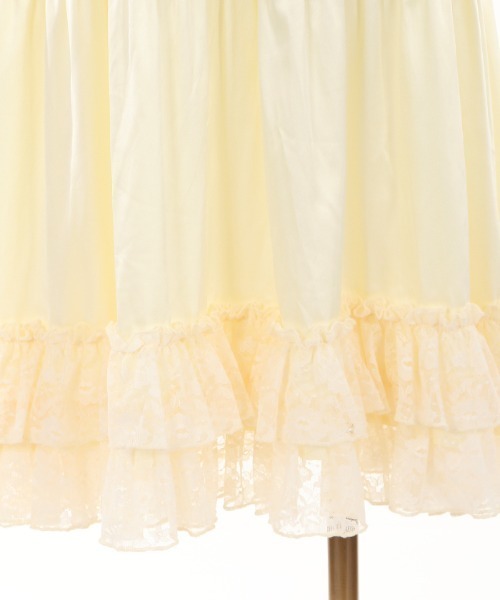 axes femme（アクシーズファム）の「レースフリルミディペチＳＫ（スカート・レディース・ホワイト/ブラック/キナリ・MEDIUM）」の13枚目の写真