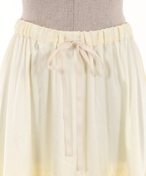 axes femme（アクシーズファム）の「レースフリルミディペチＳＫ（スカート・レディース・ホワイト/ブラック/キナリ・MEDIUM）」の15枚目の写真