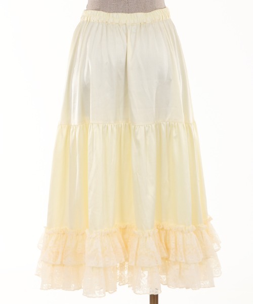 axes femme（アクシーズファム）の「レースフリルミディペチＳＫ（スカート・レディース・ホワイト/ブラック/キナリ・MEDIUM）」の18枚目の写真