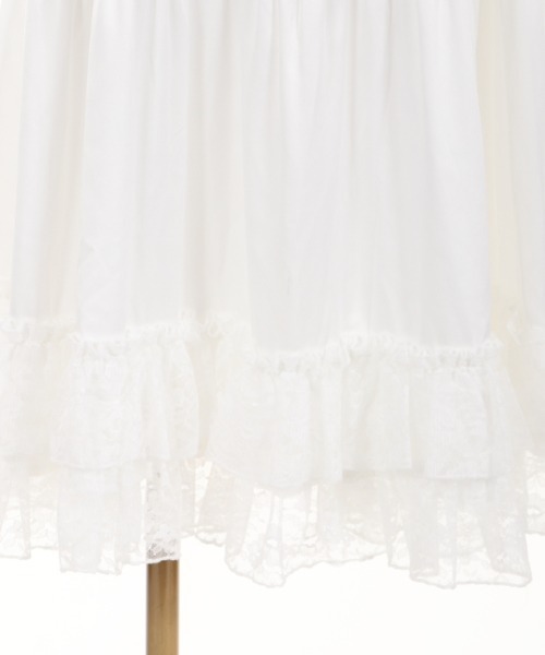 axes femme（アクシーズファム）の「レースフリルミディペチＳＫ（スカート・レディース・ホワイト/ブラック/キナリ・MEDIUM）」の22枚目の写真
