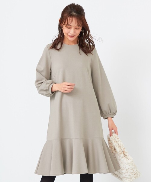 ワンピース Any Sis エニィスィス のワンピース 洗える ポンチフレア