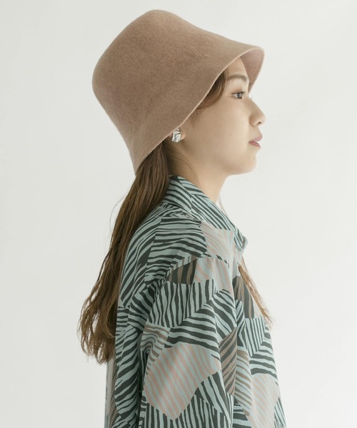 KBF（ケイビーエフ）の「バスクバケットHAT（ハット・レディース・ブラック/キャメル・ONE）」の6枚目の写真