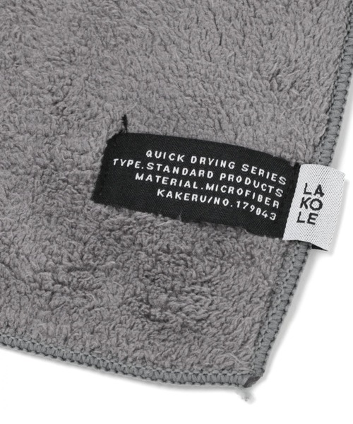 LAKOLE（ラコレ）の「クイックドライハンドタオル / 235567（タオル・レディース・アイボリー/チャコール・FREE）」の3枚目の写真