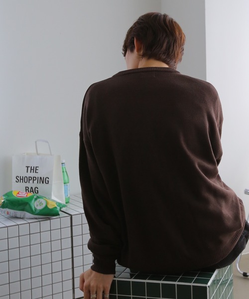 TUTTU（トゥトゥ）の「ルーズシルエットニットカーディガン（ニット/セーター・メンズ・ダークグリーン/ダークブラウン/パープル・M/L）」の4枚目の写真