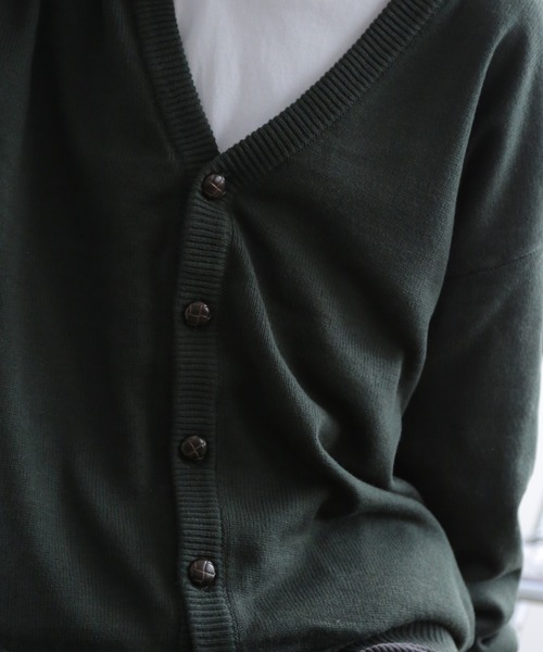 TUTTU（トゥトゥ）の「ルーズシルエットニットカーディガン（ニット/セーター・メンズ・ダークグリーン/ダークブラウン/パープル・M/L）」の6枚目の写真