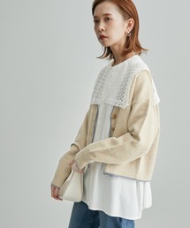 ROPE' PICNIC | 【ROPE' PICNIC by miyu】配色ショート丈カーディガン(カーディガン/ボレロ)