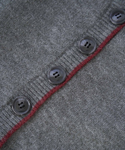 ROPE' PICNIC（ロペピクニック）の「【WEB限定】配色ショート丈カーディガン（カーディガン/ボレロ・レディース・ベージュ系その他/ダークグリーン/グレー・38）」の15枚目の写真