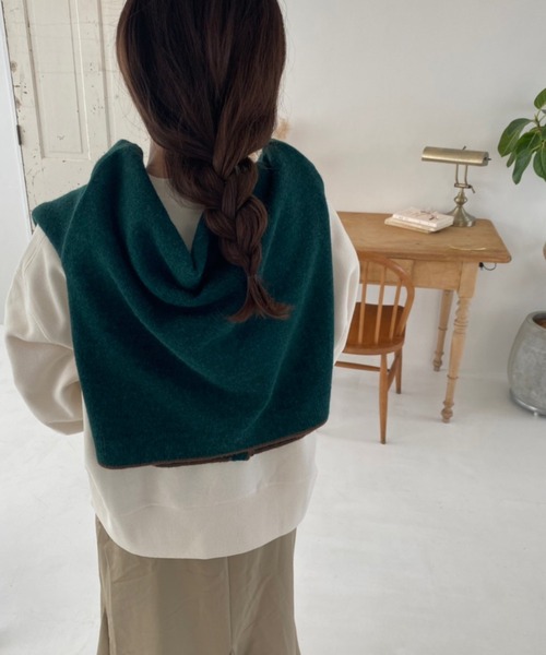 ROPE' PICNIC（ロペピクニック）の「【WEB限定】配色ショート丈カーディガン（カーディガン/ボレロ・レディース・ベージュ系その他/ダークグリーン/グレー・38）」の18枚目の写真