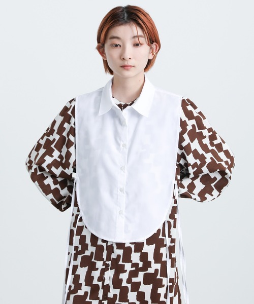 select MOCA（セレクトモカ）の「マルチウェイレイヤードシャツ（シャツ/ブラウス・レディース・オフホワイト/サックスブルー/ペールイエロー・FREE）」の9枚目の写真