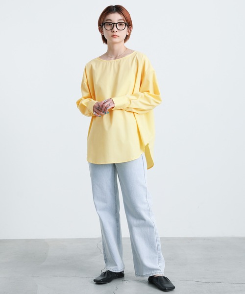 select MOCA（セレクトモカ）の「マルチウェイレイヤードシャツ（シャツ/ブラウス・レディース・オフホワイト/サックスブルー/ペールイエロー・FREE）」の5枚目の写真