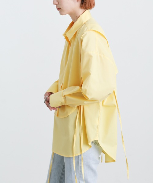 select MOCA（セレクトモカ）の「マルチウェイレイヤードシャツ（シャツ/ブラウス・レディース・オフホワイト/サックスブルー/ペールイエロー・FREE）」の12枚目の写真