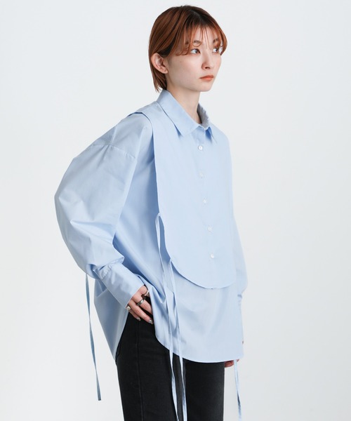 select MOCA（セレクトモカ）の「マルチウェイレイヤードシャツ（シャツ/ブラウス・レディース・オフホワイト/サックスブルー/ペールイエロー・FREE）」の15枚目の写真