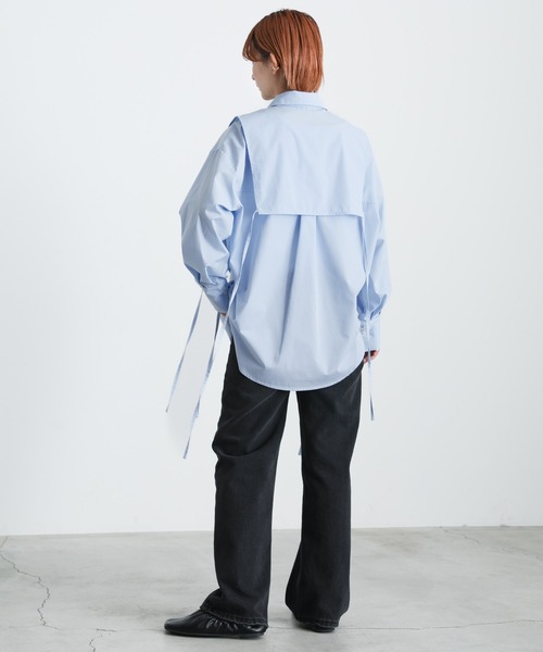 select MOCA（セレクトモカ）の「マルチウェイレイヤードシャツ（シャツ/ブラウス・レディース・オフホワイト/サックスブルー/ペールイエロー・FREE）」の14枚目の写真