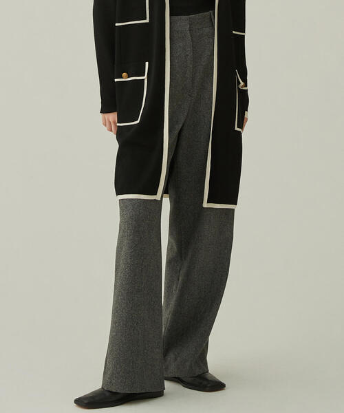 beautiful people ウールシルクシャークスキン ツータックパンツ セール】 〈手洗い可能〉ウールサキソニーポケットタックパンツ