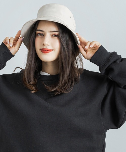 newhattan（ニューハッタン）の「newhattan ニューハッタン フェイクレザーバケットハット（ハット・メンズ・ブラック/ベージュ/ブラウン/チャコール・S/L）」の12枚目の写真