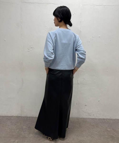 SHENERY（シーナリー）の「オーガニックコットンショート裏毛（スウェット・レディース・ブラウン/サックスブルー/ピンク/アイボリー/ピンク系その他/オフホワイト/ネイビー・FREE）」の22枚目の写真