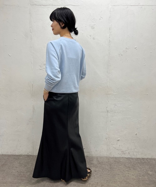 SHENERY（シーナリー）の「オーガニックコットンショート裏毛（スウェット・レディース・ブラウン/サックスブルー/ピンク/アイボリー/ピンク系その他/オフホワイト/ネイビー・FREE）」の21枚目の写真