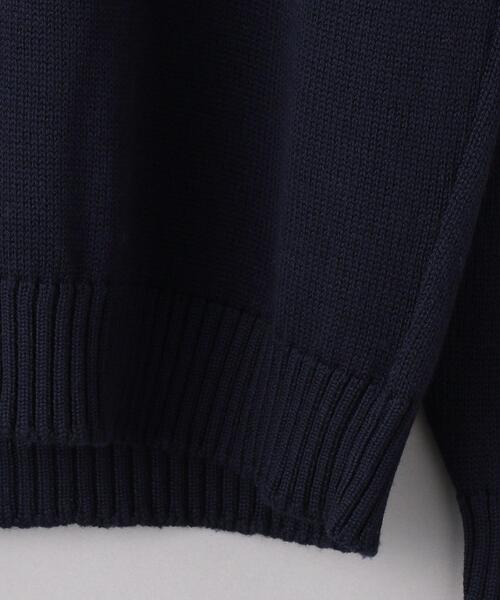 WILLIAM LOCKIE（ウィリアムロッキー）の「＜WILLIAM LOCKIE（ウィリアム ロッキー）＞ メリノ タートル ニット（ニット/セーター・メンズ・ネイビー/グレー・44/40/42）」の6枚目の写真