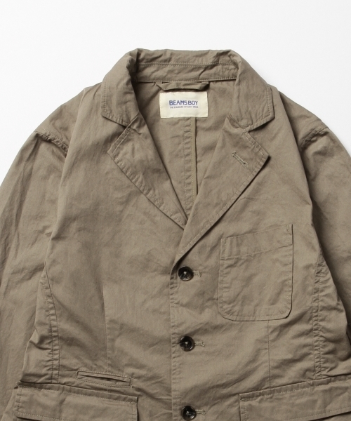 BEAMS BOY（ビームスボーイ）の「BEAMS BOY / SOLID 3ボタン ジャケット（テーラードジャケット・レディース・カーキ/ネイビー・ONE SIZE）」の16枚目の写真