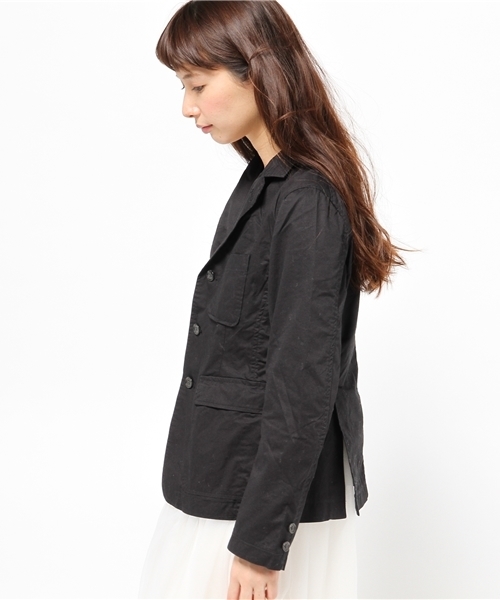 BEAMS BOY（ビームスボーイ）の「BEAMS BOY / SOLID 3ボタン ジャケット（テーラードジャケット・レディース・カーキ/ネイビー・ONE SIZE）」の5枚目の写真